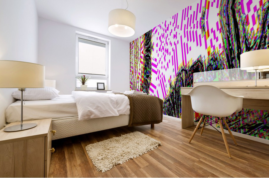 Blue angel art abstract design 73 Mural print