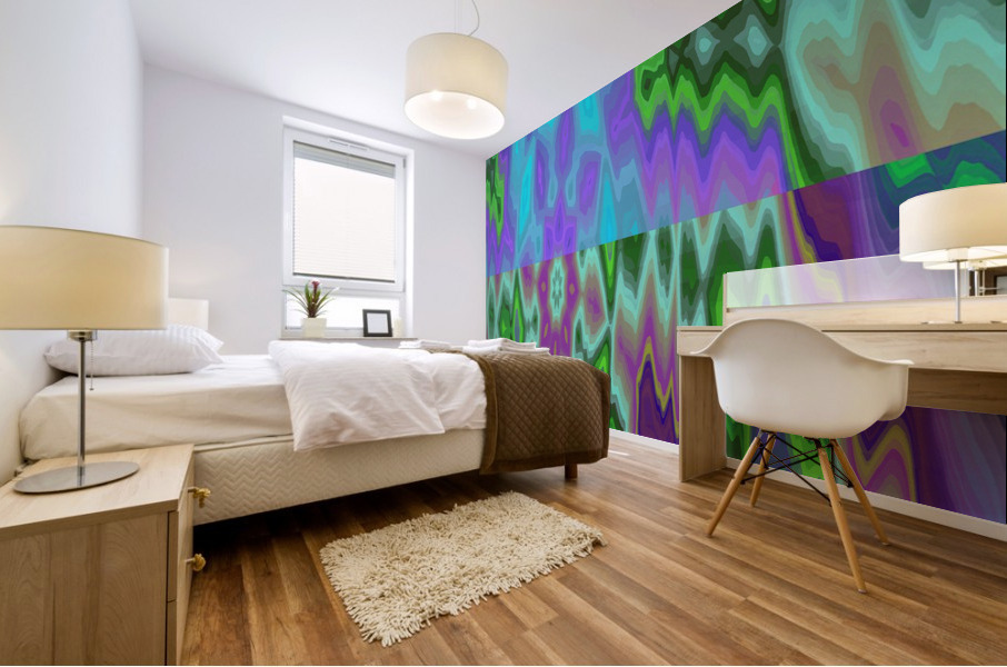 Blue angel art abstract design 56 Mural print