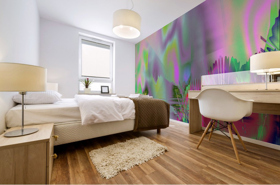 Blue angel art abstract design 131 Mural print