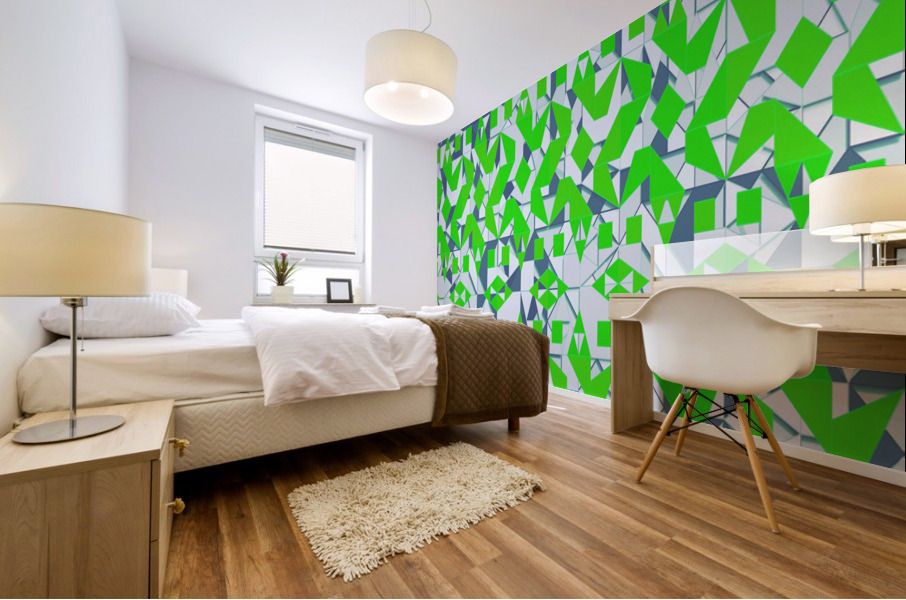 Blue angel art abstract design 107 Mural print