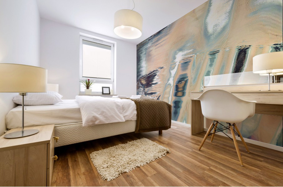 Blue angel art abstract design 114 Mural print