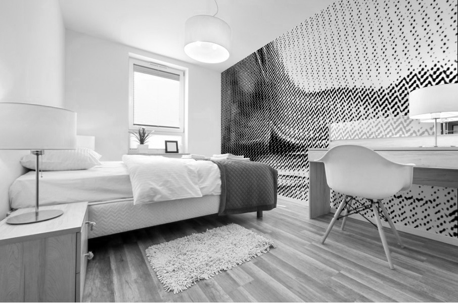 Blue angel art abstract design 120 Mural print