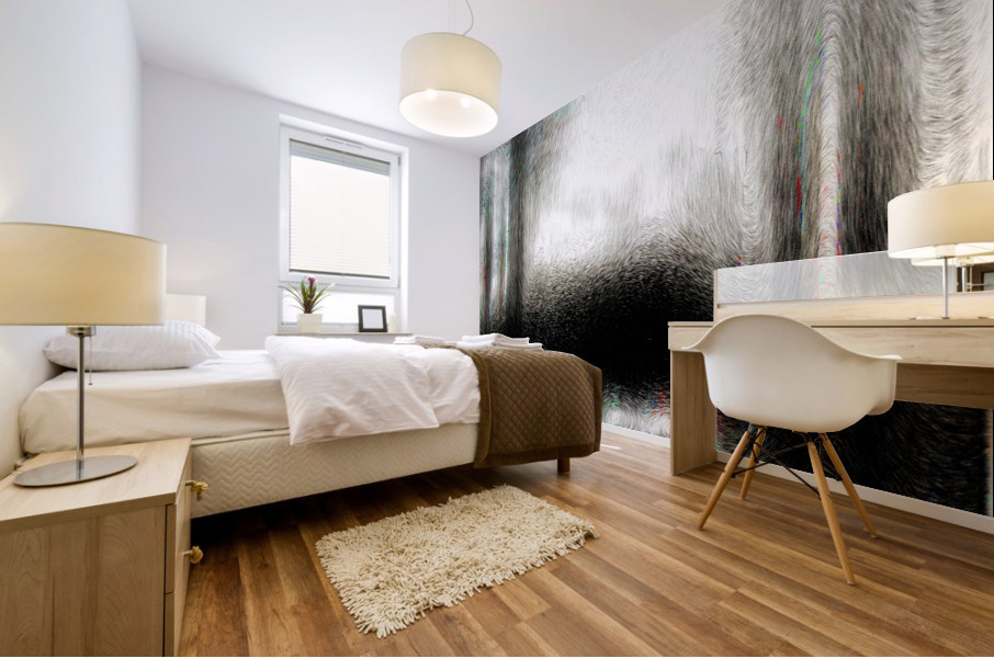 Blue angel art abstract design 117 Mural print