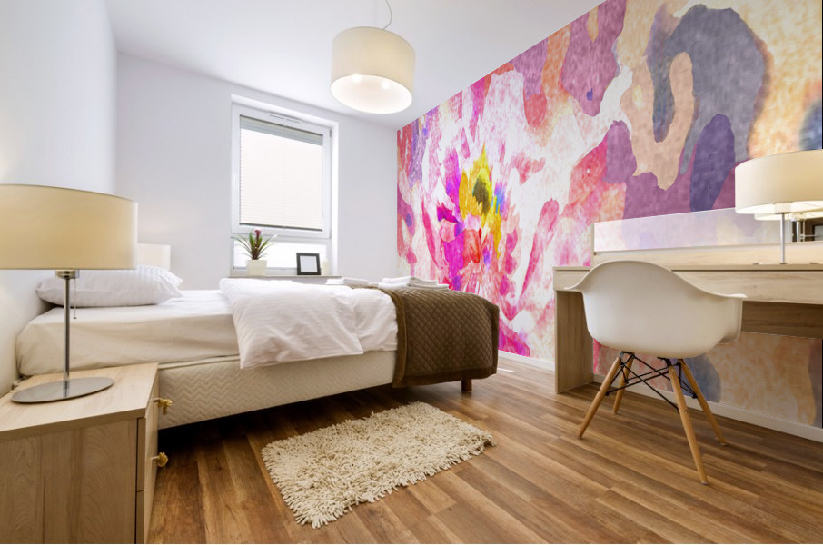 Watercolor Floral 01 Mural print