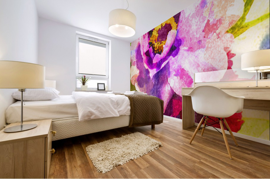 Watercolor Floral 08 Mural print