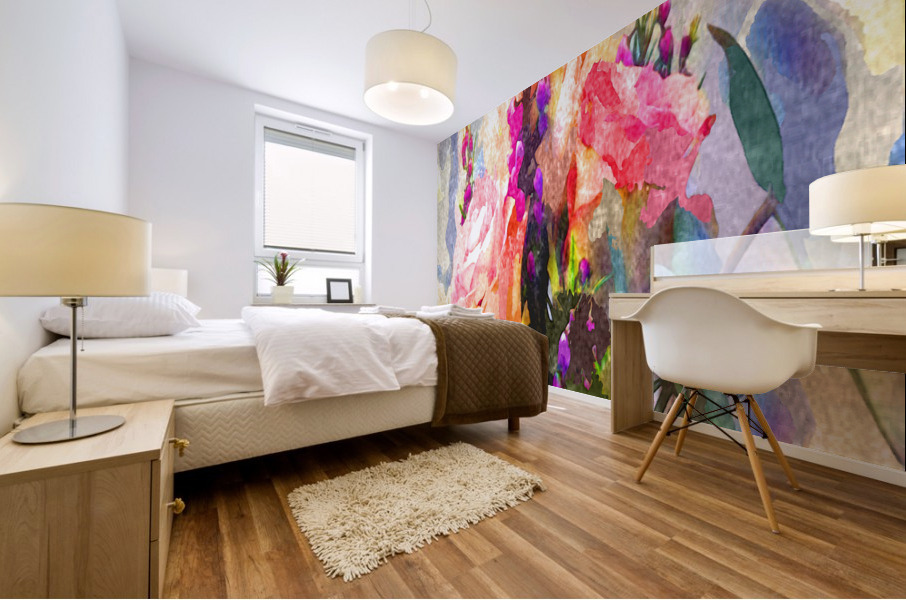 Watercolor Floral 05 Mural print