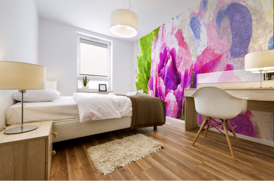 Watercolor Floral 07 Mural print