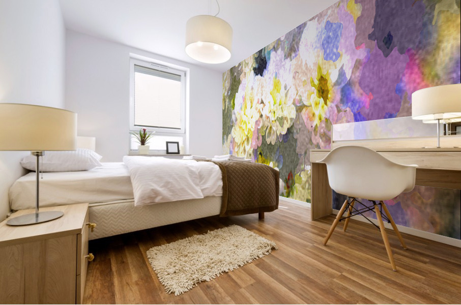 Watercolor Floral 11 Mural print