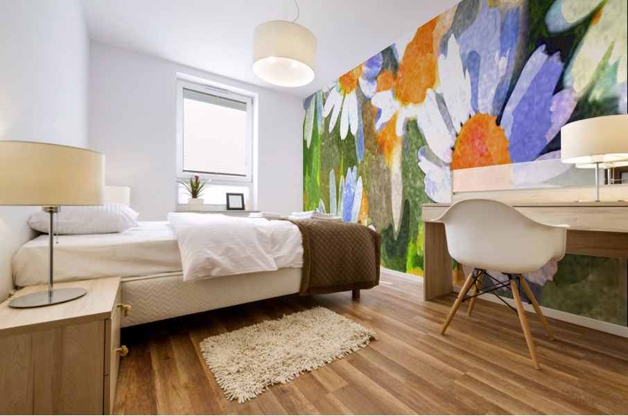 Watercolor Floral 09 Mural print