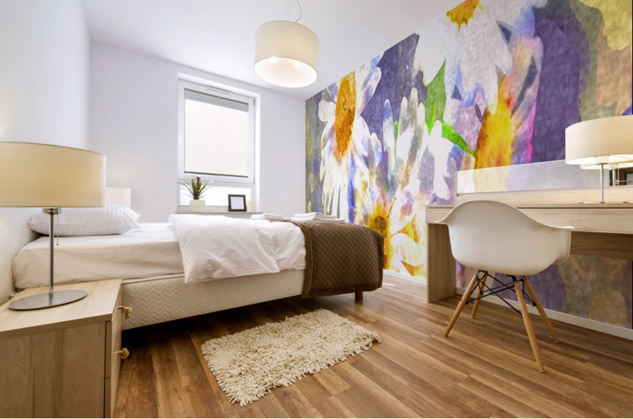 Watercolor Floral 10 Mural print