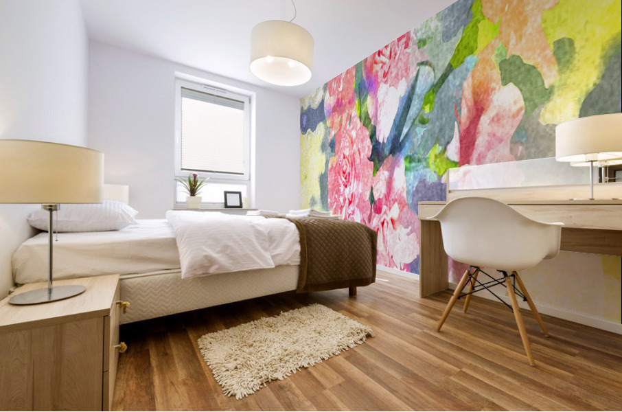 Watercolor Floral 13 Mural print