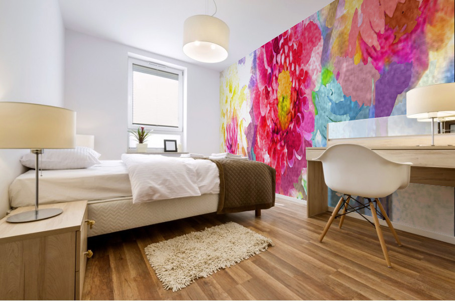 Watercolor Floral 15 Mural print