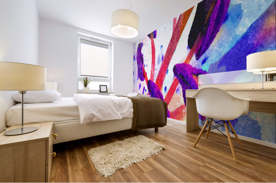 Watercolor Floral 19 Mural print