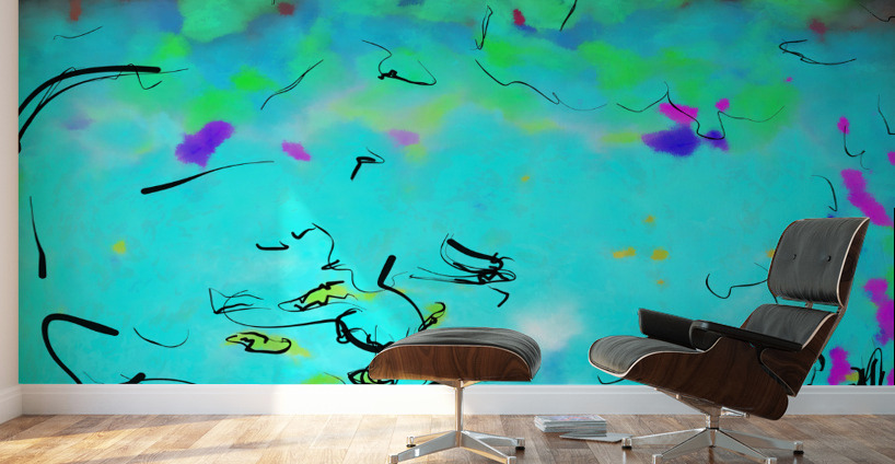 Abstract line art the 3rd horizontal Wall Murals