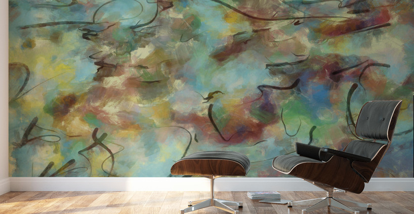 Abstract line art  the 10th horizontal Wall Murals