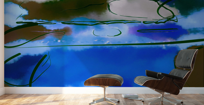 Abstract line art the 18th  version 2 vertical Wall Murals