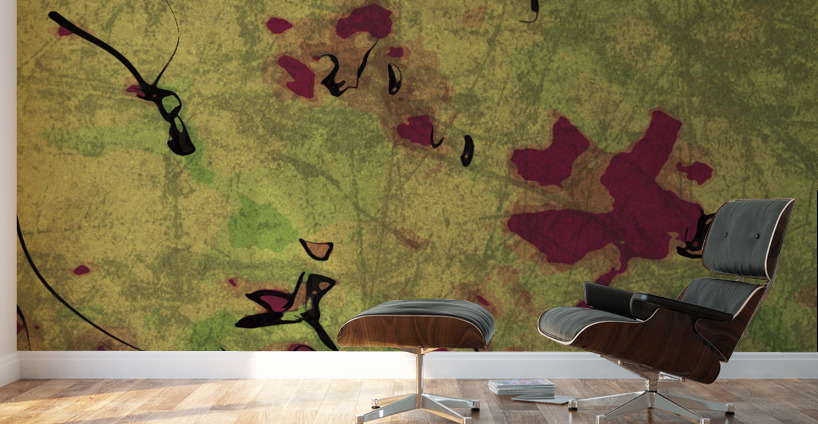 Abstract line art the 14th vertical version 2 Wall Murals