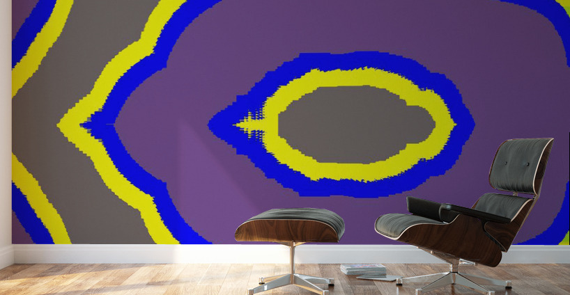 Blue angel art abstract design 3 Wall Murals