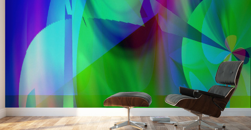 Blue angel art abstract design 41 Wall Murals