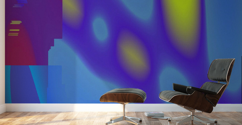 Blue angel art abstract design 43 Wall Murals
