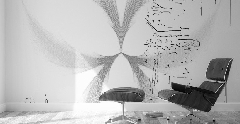 Blue angel art abstract design 24 Wall Murals