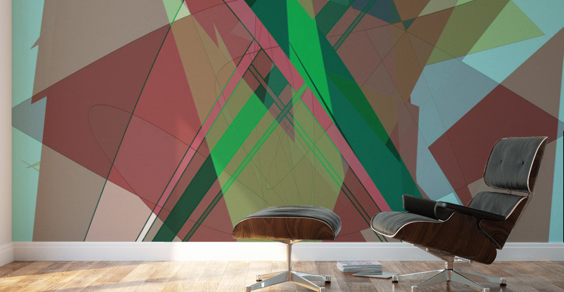 Blue angel art abstract design 44 Wall Murals