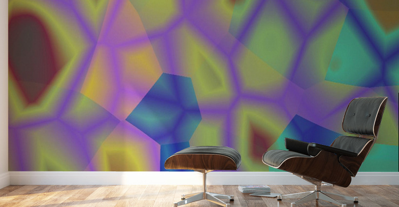 Blue angel art abstract design 8 Wall Murals