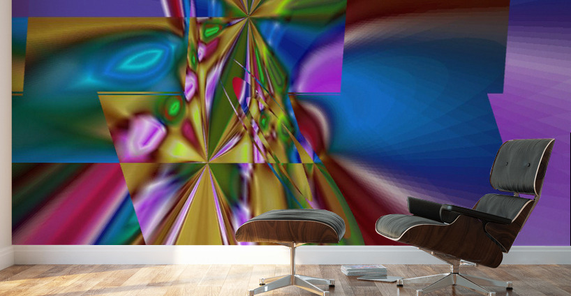 Blue angel art abstract design 38 Wall Murals