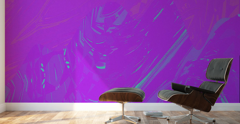 Blue angel art abstract design 13 Wall Murals