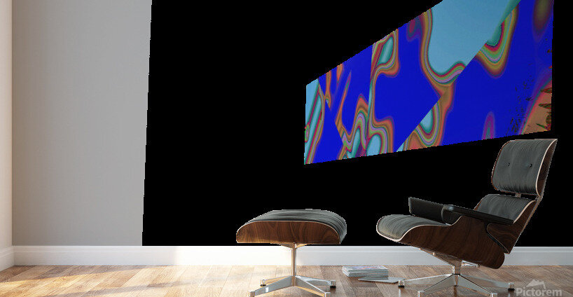 Blue angel art abstract design 33 Wall Murals