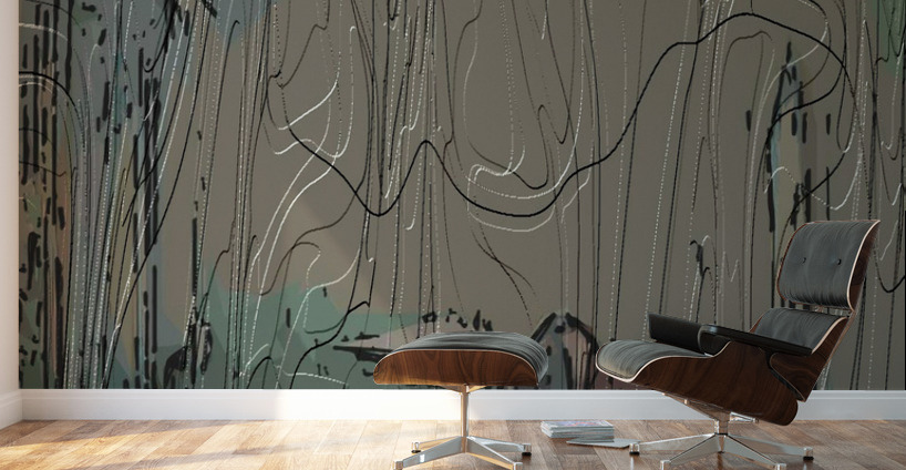 Blue angel art abstract design 21 Wall Murals