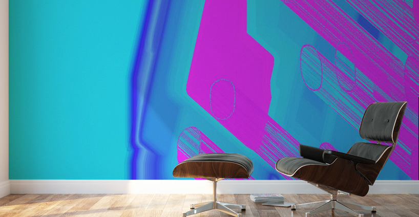 Blue angel art abstract design 35 Wall Murals