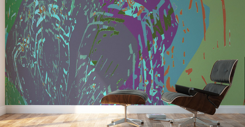 Blue angel art abstract design 46 Wall Murals