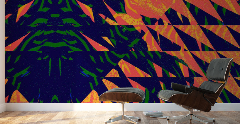 Blue angel art abstract design 27 Wall Murals