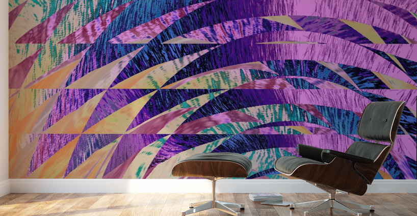 Blue angel art abstract design 5 Wall Murals