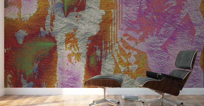 Blue angel art abstract design 6 Wall Murals