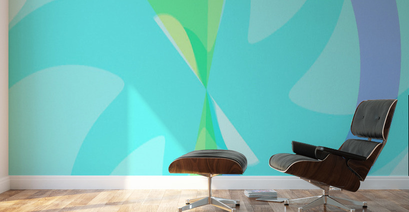Blue angel art abstract design 29 Wall Murals