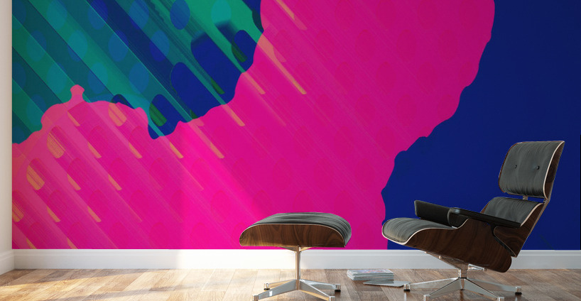 Blue angel art abstract design 83 Wall Murals