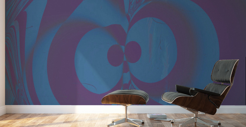 Blue angel art abstract design 52 Wall Murals