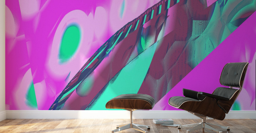 Blue angel art abstract design 87 Wall Murals