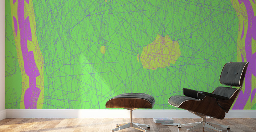 Blue angel art abstract design 75 Wall Murals