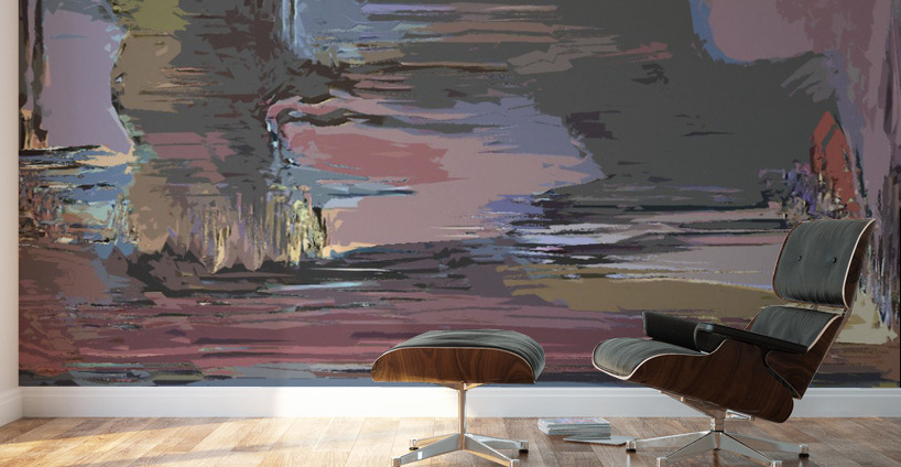 Blue angel art abstract design 70 Wall Murals