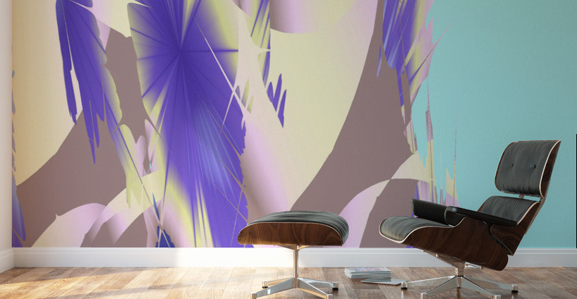 Blue angel art abstract design 57 Wall Murals
