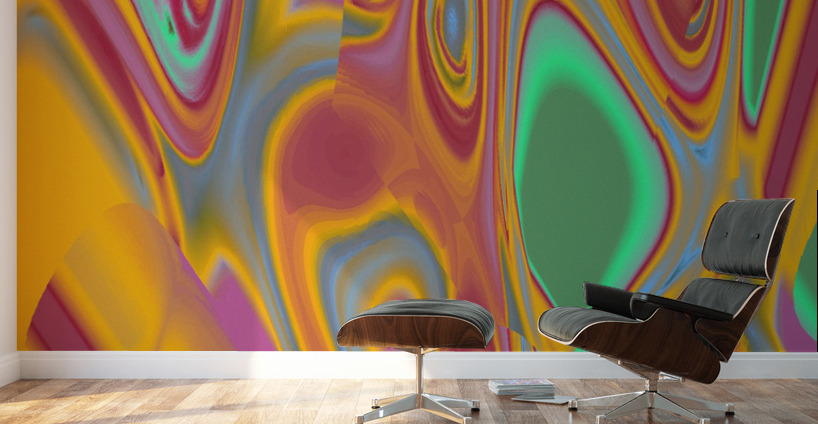 Blue angel art abstract design 76 Wall Murals