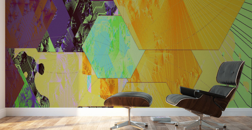 Blue angel art abstract design 88 Wall Murals