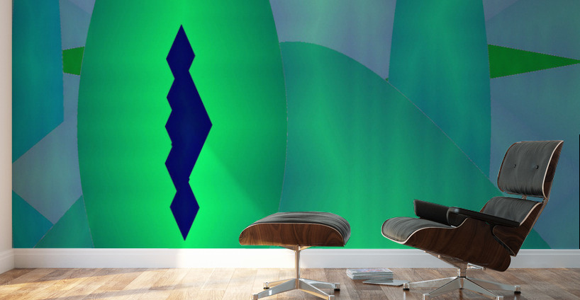 Blue angel art abstract design 135 Wall Murals
