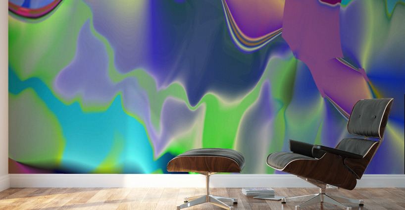 Blue angel art abstract design 126 Wall Murals