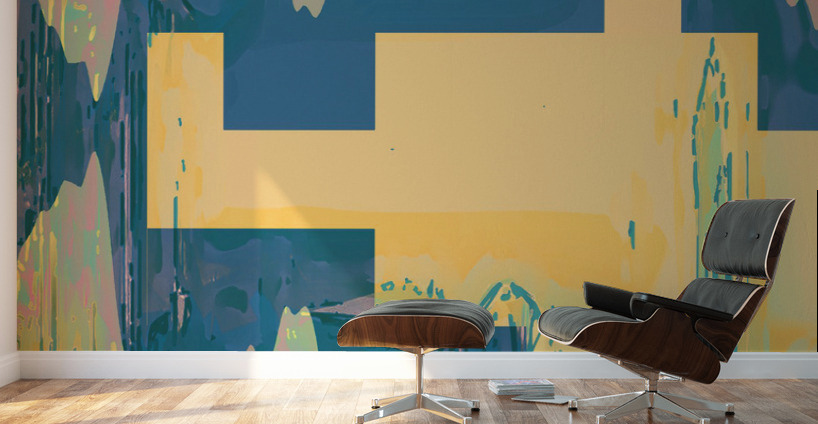 Blue angel art abstract design 111 Wall Murals