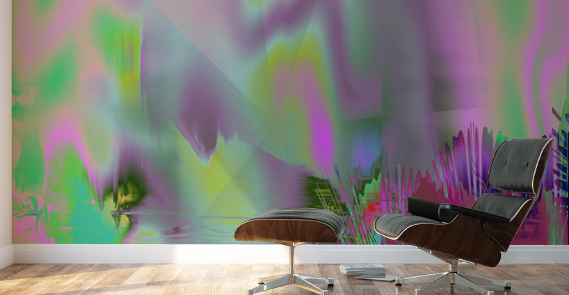 Blue angel art abstract design 131 Wall Murals