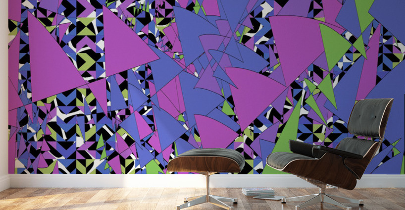 Blue angel art abstract design 108 Wall Murals